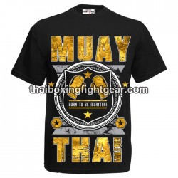 Born To Be Muay Thai  Boxing T-shirt "Coat of arms"