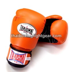 Muay Thai Boxing  Kids Gloves Thaismai BG124 Synthetic Orange Black
