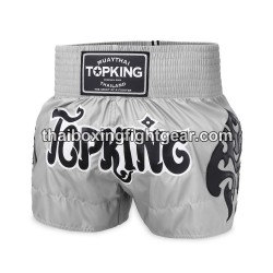 Top King Muay Thai Boxing Shorts TKTBS-259 Gray