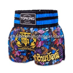 Top King Muay Thai Boxing Shorts TKTBS-262 Blue