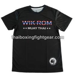 Wik-Rom Muay Thai Black T-shirt Charity Brand | T-shirts