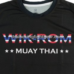 Wik-Rom Muay Thai Black T-shirt Charity Brand | T-shirts