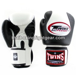 Twins Gloves Thaiboxing BGVL9 White Black | Gloves