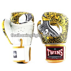 Twins Muay Thai Boxing Gloves "NAGAS" FBGVL3-52 Gold White | Gloves