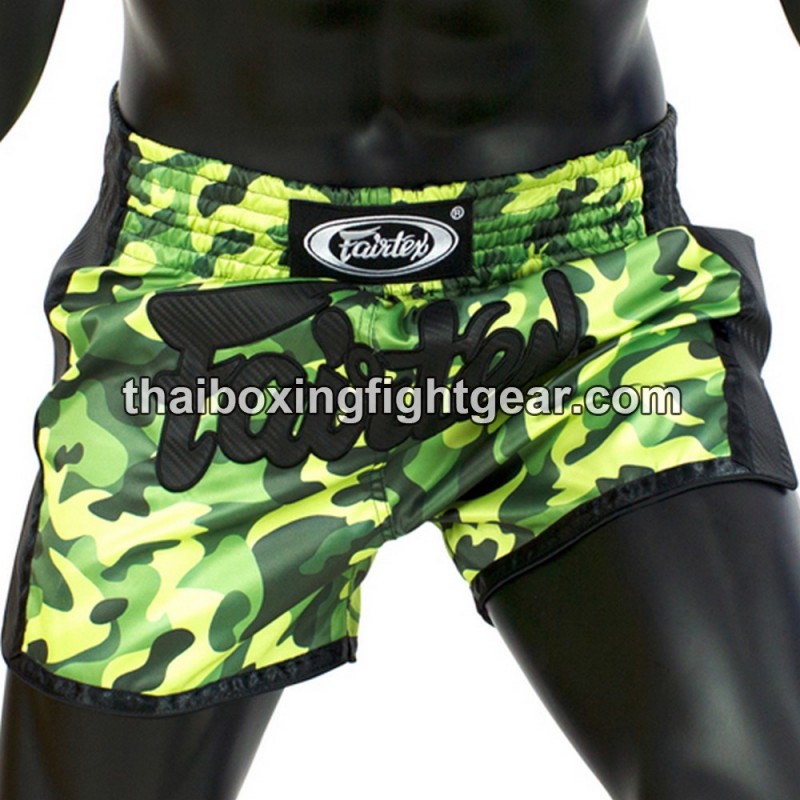 Fairtex Thaiboxing shorts BS 1710 Camo Green | Shorts