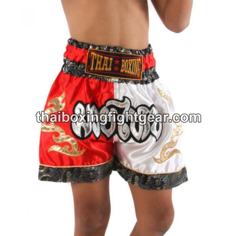 Thai Boxing  Muay Thai Kids Shorts Red White | Kids