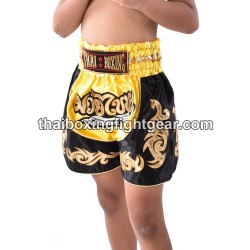 Thai Boxing  Muay Thai Kids Shorts Yellow Black | Kids