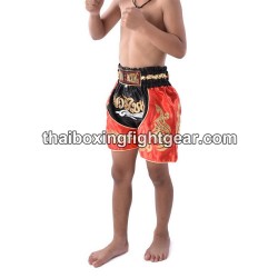 Thai Boxing  Muay Thai Kids Shorts Black Red | Kids