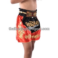 Thai Boxing  Muay Thai Kids Shorts Black Red | Kids