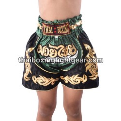 Thaiboxing  Muay Thai Kids Shorts Green Black | Kids