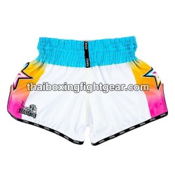Yokkao Carbon Fit Muay Thai Gear Boxing Shorts Havana White | Yokkao
