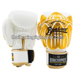 Buakaw Banchamek Muay Thai Boxing Gloves GL3 White