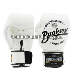 Buakaw Banchamek Muay Thai Boxing Gloves W1 White | Muay Thai Gloves
