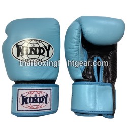 Windy Thaiboxing Gloves BGVH Velcro Blue Black | Gloves
