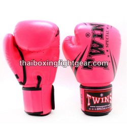 Twins FBGVS3-TW6 Boxing Gloves "Beginner Edition" Dark Pink Synthetic leather | Muay Thai Gloves