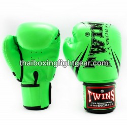 Twins FBGVS3-TW6 Boxing Gloves "Beginner Edition" Green Synthetic leather | Muay Thai Gloves