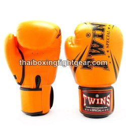 Twins FBGVS3-TW6 Boxing Gloves "Beginner Edition" Orange Synthetic leather | Muay Thai Gloves