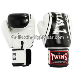 Twins Gloves Muay Thai Boxing Gloves FBGVL3-TW4 "White Black" | Gloves