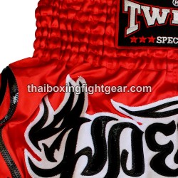 Twins Muay Thai Boxing Shorts Red White | Shorts