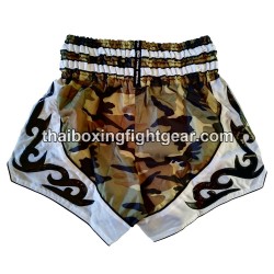 Twins Muay Thai Boxing Shorts Camo White | Shorts