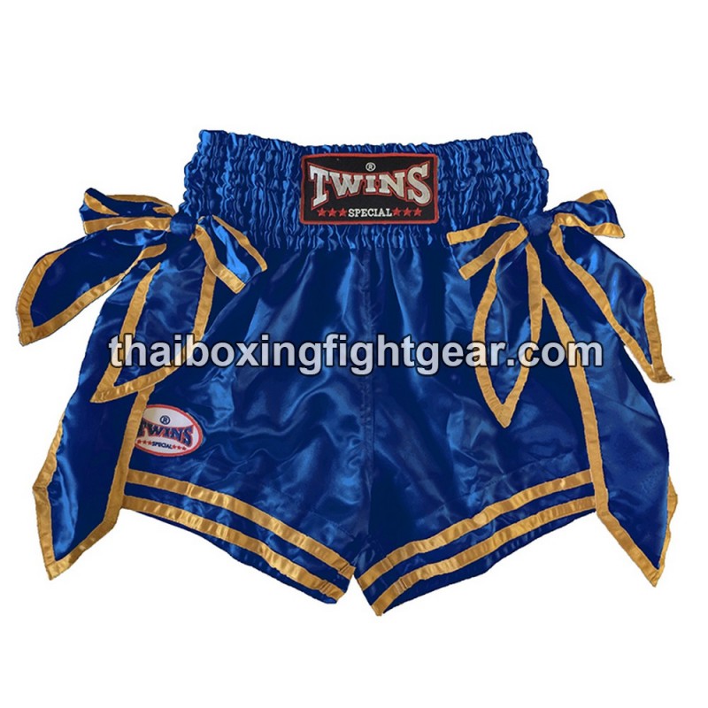 Twins Muay Thai Boxing Shorts Bow-knot Dark Blue | Shorts