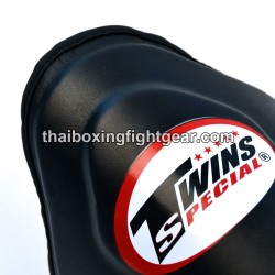 Twins SGL10 Double Padded Leather Shin Pads / Guards "BLACK" | Protections