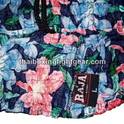 Raja Boxing Muay Thai Boxing Shorts Flower Purple | Muay Thai Shorts