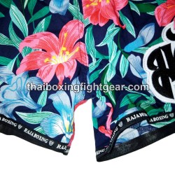 Raja Boxing Muay Thai Boxing Shorts Flower Purple | Muay Thai Shorts