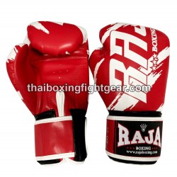 Raja Boxing Muay Thai Boxing Gloves Tattoo Red | Gloves