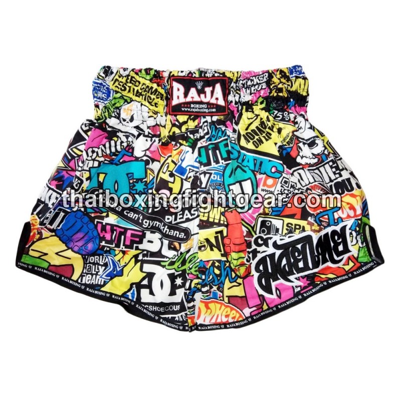 Raja Boxing Muay Thai Boxing Shorts "Warn" | Muay Thai Shorts