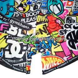 Raja Boxing Muay Thai Boxing Shorts "Warn" | Muay Thai Shorts