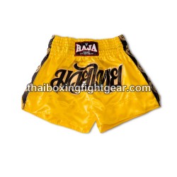 Raja Boxing Muay Thai Boxing Shorts Classic Yellow | Muay Thai Shorts