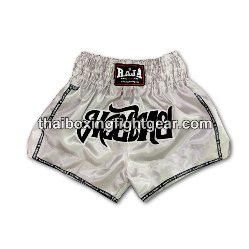 Raja Boxing Muay Thai Boxing Shorts Classic Grey | Muay Thai Shorts