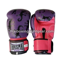 THAISMAI BG124 Muay Thai Boxing Gloves Leather "LIZARD" Purple Pink | Gloves
