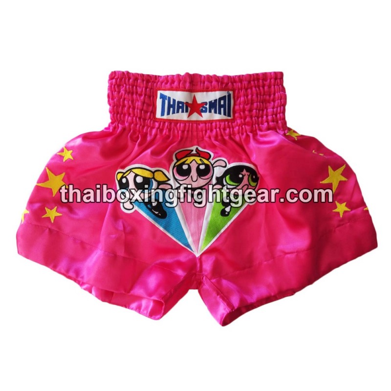 Thaismai Muay Thai Boxing Shorts "Powerpuff" Pink | Shorts