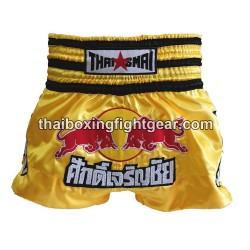 Thaismai Muay Thai Boxing Shorts "Red Bull" Yellow | Shorts