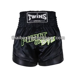 Twins Muay Thai Boxing Shorts TBS-FIGHTORDIE "Black" Twins - 1
