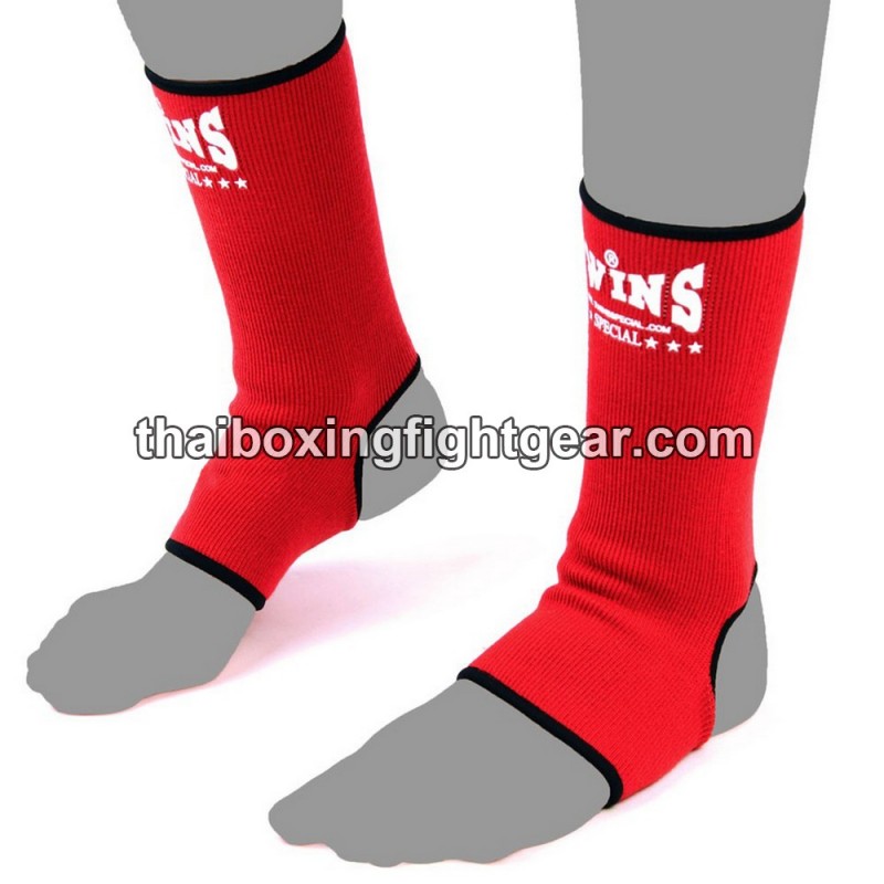 Twins AG1 Cotton Ankles Guards Red Coton Twins - 1