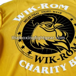 Wik-Rom Muay Thai Yellow T-shirt Charity Brand | T-shirts