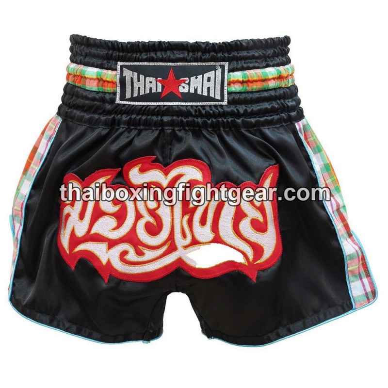 Thaismai Muay Thai Boxing Shorts "Paa Kao Maa Black" Thaismai - 1