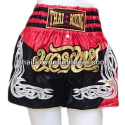 Muay Thai Boxing Shorts "Black & Red" Thai Boxing - 2