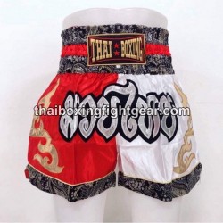 Thaiboxing  Muay Thai Kids Shorts Red White