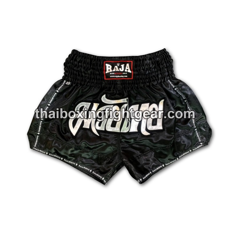 Raja Boxing Muay Thai Boxing Shorts Classic Black Raja - 1