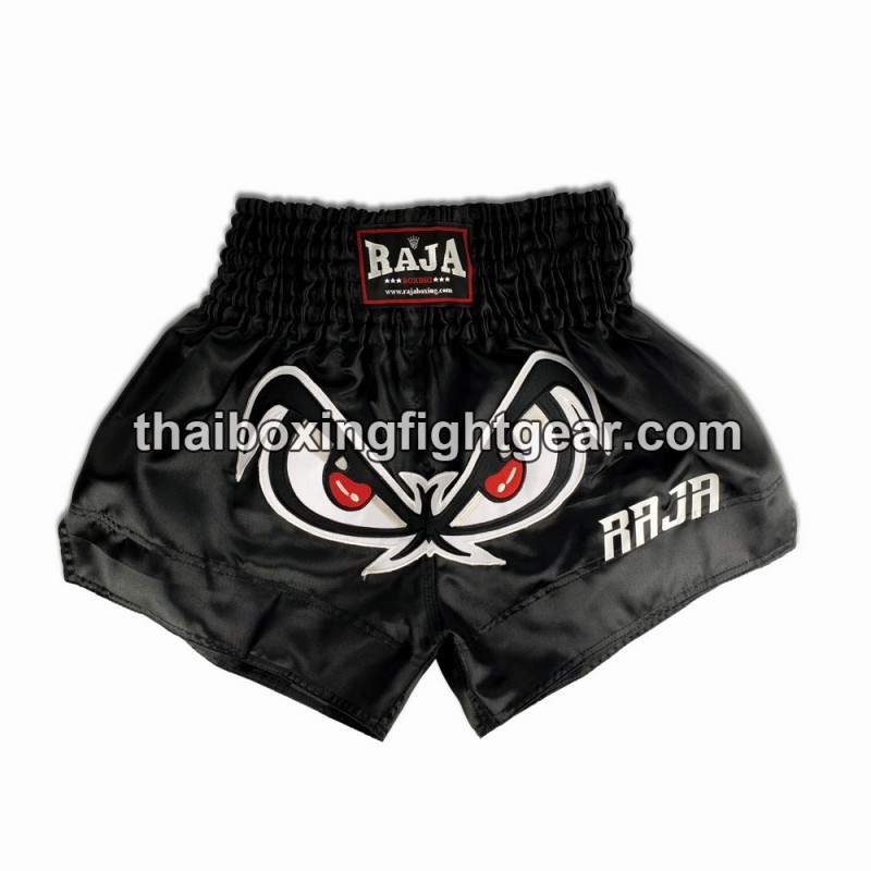 Raja Boxing Muay Thai Boxing Shorts "No Fear" Black Raja - 1