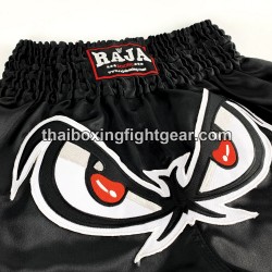 Raja Boxing Muay Thai Boxing Shorts "No Fear" Black Raja - 2