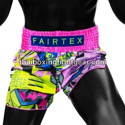 Fairtex Muay Thai Boxing Shorts X Future LAB Pink Fairtex - 3
