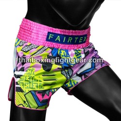 Fairtex Muay Thai Boxing Shorts X Future LAB Pink Fairtex - 5