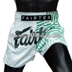 Fairtex Muay Thai Boxing Shorts BS1923 Racer White Fairtex - 4