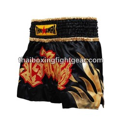 Thaismai Muay Thai Boxing Shorts "Fire Black" Thaismai - 2