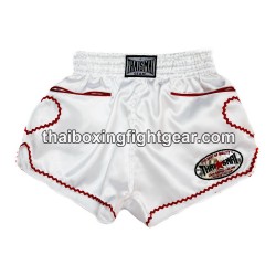 Thaismai Muay Thai Boxing Shorts "Simple" White Thaismai - 1